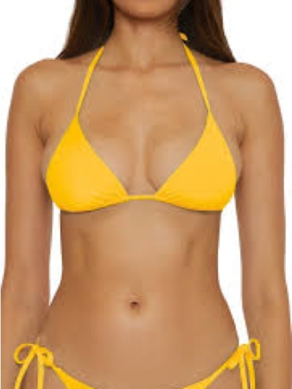 BECCA Sunny Yellow Triangle Bikini Top